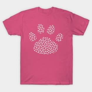 Pawprint of Hearts T-Shirt